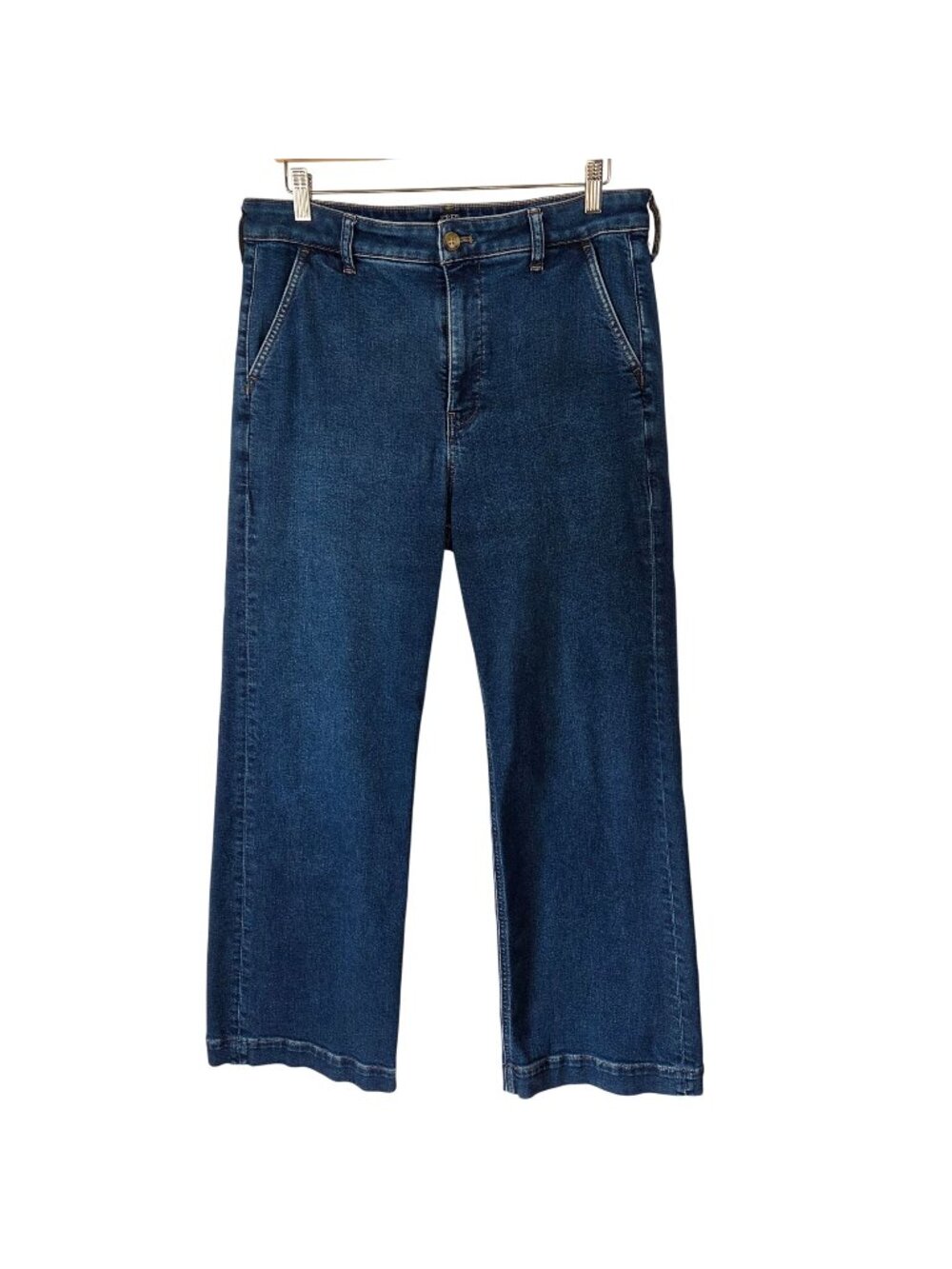J.Crew Factory High-Rise Trouser Jeans Dark Wash Size 31